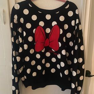Minnie Mouse Cropped Pullover Sweatshirt